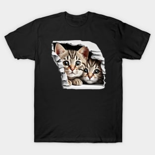 2 Cute Little kitties  kitten T-Shirt